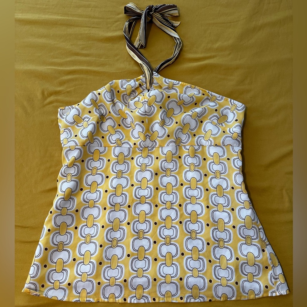 EUC- 70’s Halter top w/design